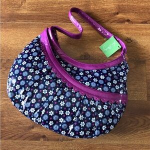 Vera Bradley Hotsy Totsy Hobo in boysenberry print (tiny Flaw)